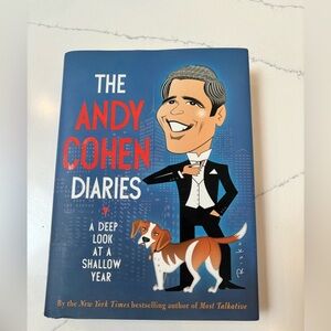 The Andy Cohen Diaries: A Deep Look at a Shallow Year hard cover book EUC